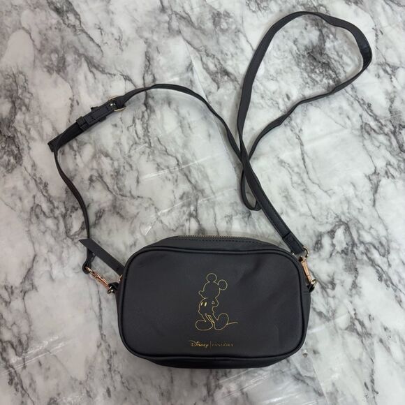 PANDORA DISNEY MICKEY MOUSE DARK GRAY CROSSBODY Bag Purse - Picture 1 of 6